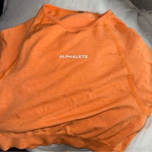 Alphalete amplify crop top orange